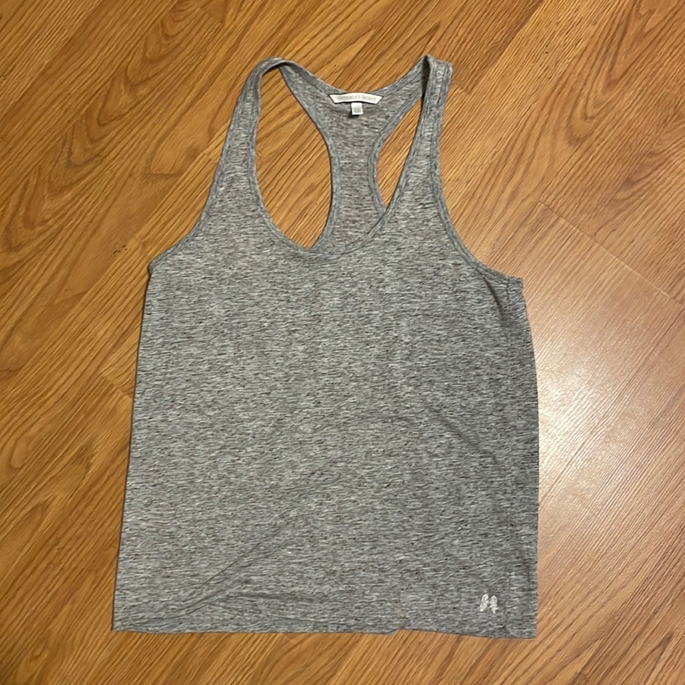 Victorias Secret Gray Workout Tank Top Womens Sz S